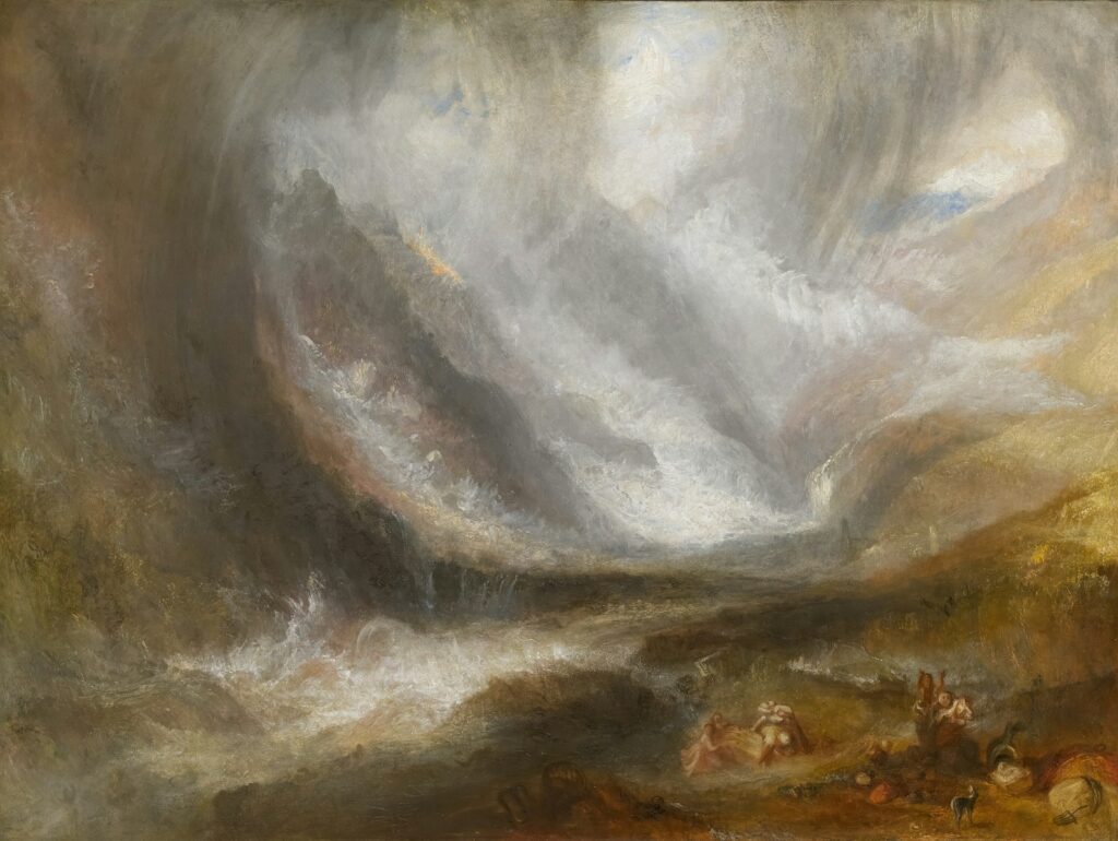 God Gives Miracles – Mar 27, 2023 2 A painting of a mountain scene with clouds